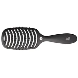 HH-Simonsen Air Brush Black - Haarstyling Bürste - Bürsten & Kämme, professionelles Styling-Tool mit maximaler Luftdurchlässigkeit und Hitzebeständigkeit bis 240 °C für schnelles Trocknen und sanfte Kopfhautmassage.