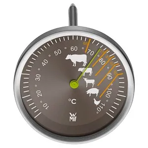 WMF Scala Kerntemperatur-Lebensmittelthermometer schwarz - Bratenthermometer für präzises Garen, ideal für Rind, Kalb, Lamm, Schwein und Geflügel mit hitzebeständigem Design bis 250°C.