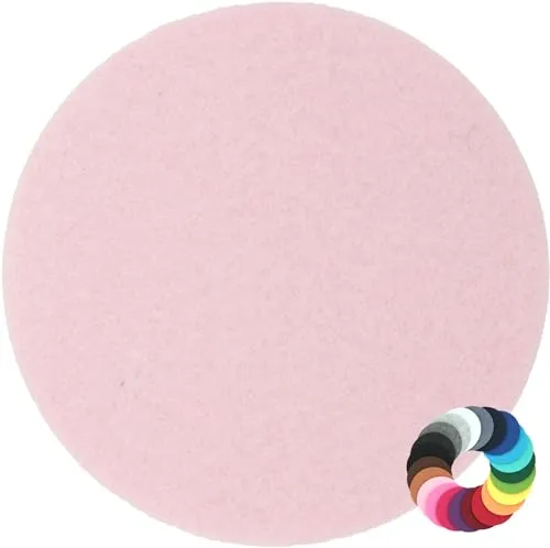 BIASTO Filzuntersetzer Rund 10cm in Pastell-Flieder (HF040); Farbauswahl & Größenwahl; Untersetzer Gläser; Für Getränke, Tassen, Blumentöpfe, Vasen, Tisch, Bar, Wohnung, Tisch-Deko