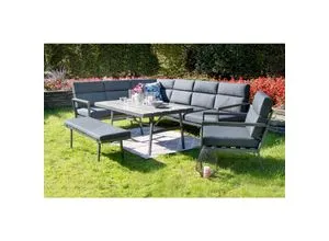 bellavista - Home & Garden® Alu-Lounge "Sorrent" - Gartenmöbel mit Luxus und Komfort – Modulares Lounge-Set für bis zu 9 Personen, ideal für entspannte Stunden im Freien.