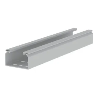 Unex Kabelbahn gelocht lgr 66100 – 60x100 mm - Kabelbahn aus robustem PVC für eine zuverlässige Verlegung von Kabeln. Mit einer Länge von 3000 mm und einer Materialstärke von 4 mm ideal für den professionellen Einsatz im Elektrobedarf.