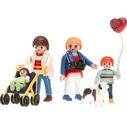 PLAYMOBIL® 3209 - Familienspaziergang mit Buggy - Erlebe einen aufregenden Familientag mit PLAYMOBIL! Der Buggy bietet Platz für das kleinste Familienmitglied, während der Fotoapparat Erinnerungen festhält. Inklusive Hund und Ballon für noch mehr Spaß! Ideal für kreative Spielstunden.