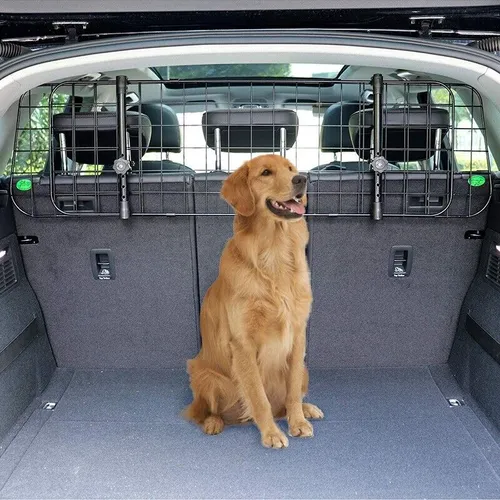 Travall Auto Hundegitter für VW Tiguan 2016-Heute - Kofferraumnetze & Trenngitter, robustes Stahlgitter mit Nylon-Pulverbeschichtung, einfache Installation in nur 15 Minuten und lebenslange Garantie bei Herstellungsfehlern.