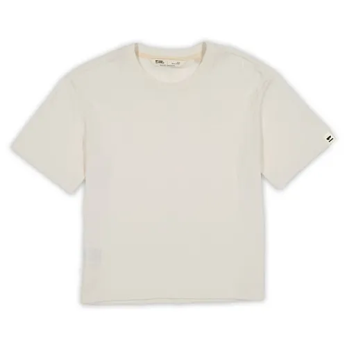 Mons Royale Damen Yonder Merino Bio-Baumwoll T-Shirt vintage white M - Entdecken Sie das Mons Royale Yonder T-Shirt – eine stilvolle Kombination aus 70% Bio-Baumwolle und 30% Merinowolle. Die lockere Passform sorgt für hohen Tragekomfort, ideal für Alltag und Sport.