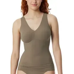Schiesser Invisible Soft Microfiber Strap Top Olive 36 Damen