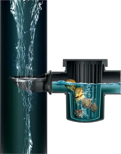 YourCasa Regentonnenfüllautomat 9-teiliges Set - Regensammler für Fallrohre 75-120 mm, einfache Montage und umfassendes Zubehör für eine effiziente Regenwassernutzung.
