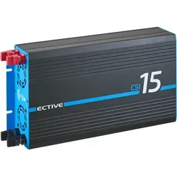 ECTIVE Wechselrichter 12V auf 230V CSI 15-1500W - Wechselrichter für Fahrzeuge mit reiner Sinuswelle, ideal für empfindliche Geräte. Mit 1500W Dauerleistung und NVS-Funktion für unterbrechungsfreie Stromversorgung.