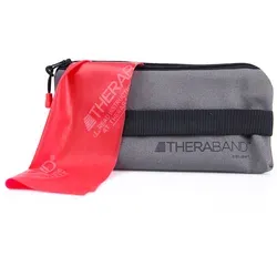 Thera Band ORIGINAL Übungsband 2,5 m, Mittel Rot mit Tasche - Universelles Widerstandsband für Fitness und Training, inklusive praktischer Tasche und Anleitung. Ideal zur Steigerung von Kraft und Flexibilität. Hergestellt aus Naturlatex für vielseitige Einsatzmöglichkeiten.