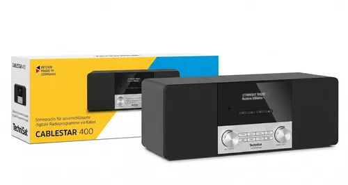 CABLESTAR 400 - Digitales Stereoradio mit Fernbedienung, Empfang unverschlüsselter Radioprogramme und hochwertigem OLED-Display