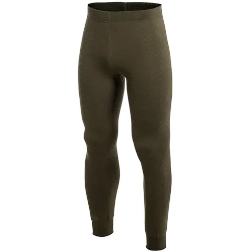 Woolpower Long Johns with Fly 200 - Pine Green (M) - Funktionsunterwäsche aus hochfeiner Merinowolle mit hervorragender Isolation, ideal für kalte Temperaturen und Feuchtigkeit. Optimaler Komfort durch Hosenschlitz und eingenähte Bündchen.