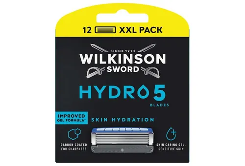 Wilkinson Sword Hydro5 Rasierklingen 12 St. - für eine perfekte Rasur - Die 12 Ersatzklingen für den Wilkinson Sword Hydro5 sorgen für eine angenehme Rasur und einfachen Austausch. Mit einem Feuchtigkeitsband ausgestattet, minimieren sie Hautirritationen und garantieren ein glattes Ergebnis.