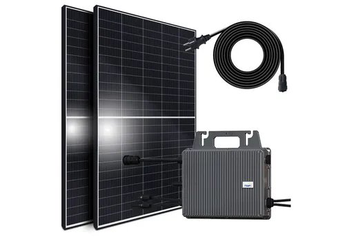 SUNNIVA Balkonkraftwerk 850W - 800W Solaranlage mit GROWATT Micro Wechselrichter, drosselbar und upgradebar, hohe jährliche Ersparnis von bis zu 360 EUR