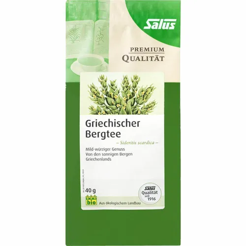 GRIECHISCHER Bergtee Sideritis scardica Bio Salus 40 g - Bio Bergtee aus Griechenland, bekannt für seine wohltuenden Eigenschaften und ideal zur Unterstützung des Immunsystems.