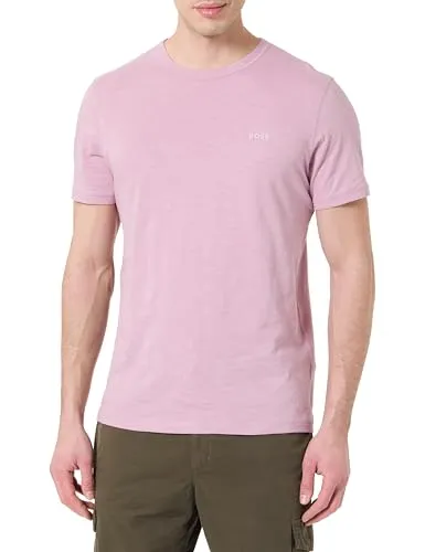BOSS ORANGE T-Shirt Tegood lila M (48) - Bequemes T-Shirt im Regular Fit mit Rundhalsausschnitt und modischem Logoschriftzug. Hergestellt aus 100% Baumwolle, ideal für entspannte Freizeitlooks.