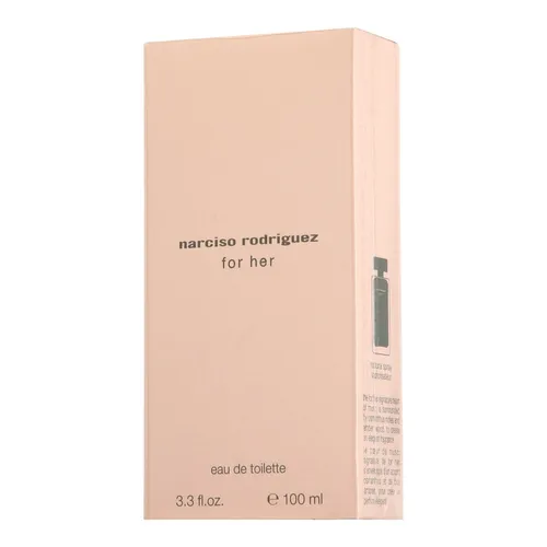 Narciso Rodriguez For Her Eau de Toilette 100 ml - Damenduft mit blumig-fruchtiger Note, vereint Osmanthus, Patschuli und ägyptischen Moschus für sinnliche Eleganz und Wärme – ideal für geheimnisvolle Damen.
