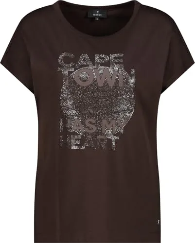 Monari T-Shirt mit Schriftzug - Stylisches T-Shirt von Monari mit modernem Schriftzug, ideal für lässige Outfits und den täglichen Gebrauch.