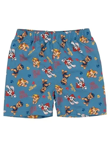 Paw Patrol Badeshorts für Jungen - Kinder Badehose Schwimmhose Boardshorts Badekleidung Hose Blau (DE/NL/SE/PL, Numerisch, 110, 116, Regular)