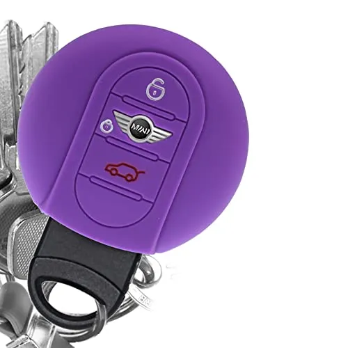 KEYLESS Schlüssel Hülle Lila Kompatibel mit Mini F56 F54 F55 F57 F60 Clubman Countryman