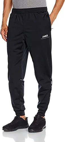 JAKO Herren Polyesterhose Striker, schwarz, S, 9216 - Dehnbare und strapazierfähige Polyesterhose für Herren. Pflegeleicht und ideal für sportliche Aktivitäten. Kombinierbar mit der Teamline Striker und neutralen Oberteilen. Material: Shiny-Polyester-Tricot, 100 % Polyester.