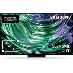 Samsung 83S93D OLED 4K Tizen OSTM Smart TV (2024) - Silber - Fernseher mit Neural Quantum 4K AI Gen2 Prozessor für herausragende Bild- und Tonqualität, perfekt für Gaming und Streaming.