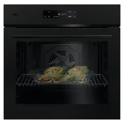 AEG Einbaubackofen 7000 NBU7A60KT mit Timer und Kindersicherung - Multifunktionsofen mit 72 Litern Garraum, praktischer Aqua-Reinigungsfunktion und modernem Design für müheloses Kochen und Backen.