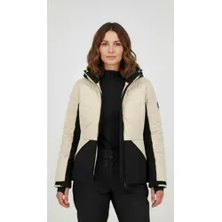 Icepeak Skijacke ICEPEAK EVELETH mit regulierbarer Kapuze und Stehkragen, verstellbare Ärmelbündchen grau XXXL (52)