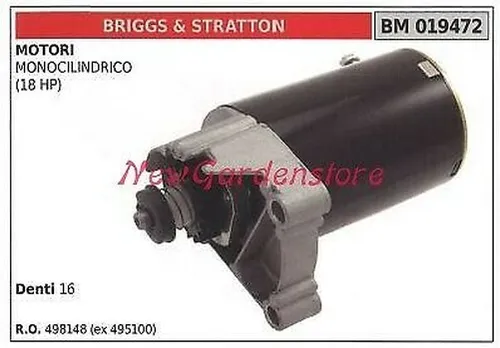 Anlasser B&S Motor 18 HP für Aufsitzmäher Tagliaerbra - Hochwertiger Anlasser von Briggs & Stratton, ideal für zuverlässigen Start Ihres Rasenmähers. Perfekt für die Pflege großer Flächen.