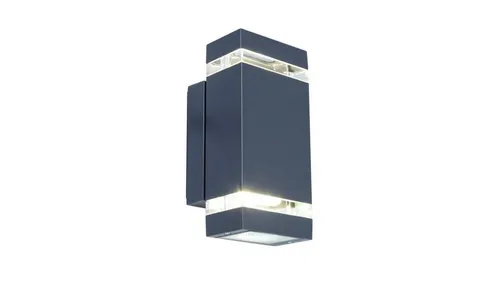 ECO-Light Focus 6050 gr LED Außenwandleuchte 7.6W Anthrazit - Moderne LED-Außenwandleuchte mit fest eingebautem 7.6W LED, ideal zur optimalen Beleuchtung Ihres Grundstücks.