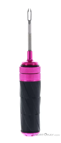 MUC OFF Puncture Plug Tool rosa - Praktisches Zubehör für Fahrradreparaturen, ideal zum schnellen Beheben von Reifenpannen, kompakt und leicht zu transportieren.