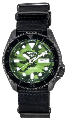 Seiko SRPJ37K1 - Automatik Uhr in Grün und Schwarz - Herrenuhr mit Automatikwerk, wasserdicht bis 10 bar und limitierter Auflage 1/500. Stilvolles Design und höchste Qualität für jeden Anlass.