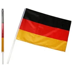 Out of the Blue Flagge Bundesflagge ca. 60 x 90 cm Deutschlandfahne mit Kunststoffstab