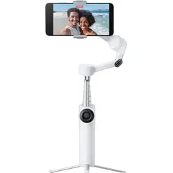 INSTA360 Flow 2 Standard Bundle Summit White - Kamerastabilisator mit integrierter Stabilisierung und KI-Tracking, ideal für Vlogs und kreative Content-Erstellung unterwegs.