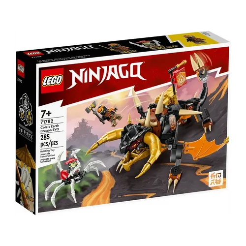 LEGO 71782 Coles Erddrache EVO - LEGO Ninjago Set mit 285 Teilen, ideal für kreative Bauabenteuer, inklusive 2 Minifiguren. Perfekt für Kinder ab 7 Jahren, fördert die Fantasie und Geschicklichkeit.