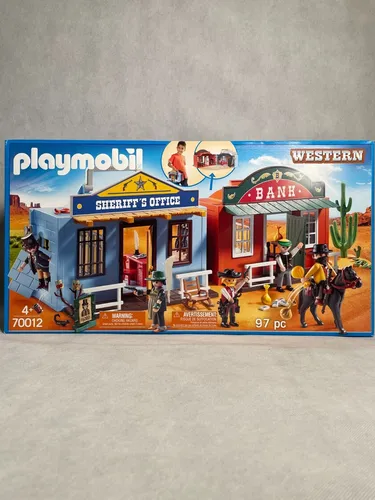 Playmobil 70012 Mitnehm Westerncity - Sets für Kinder ab 3 Jahren, ideal für kreative Rollenspiele und Abenteuer im Wilden Westen, neu und originalverpackt