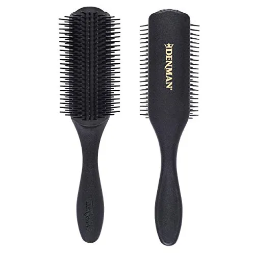 Denman Haarbürste D4M - Langhaarbürste für Styling und Glätten - Haarbürste für langes Haar mit antistatischem Gummikissen und hitzebeständigen Nylonborsten. Ideal für ein müheloses Durchkämmen und weniger Ziepen.