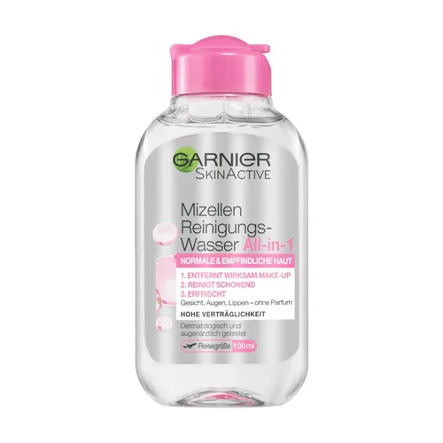 Garnier SkinActive Mizellen Reinigungswasser All-in-1 Empfindliche Haut, 100 ml