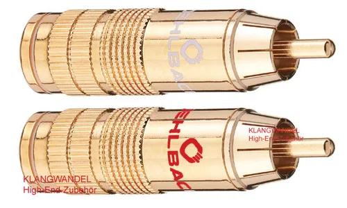 OEHLBACH CJG 66 High-End Cinchstecker, vergoldet, für Kabel bis 11mm 4126 2 x