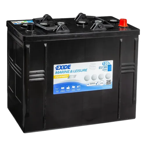Exide EQUIPMENT GEL ES1300 12V 120Ah 750A/EN - Batterien - Wartungsfreie Gel-Batterie mit 120Ah und 750A Kaltstartstrom, ideal für vielseitige Anwendungen und hohe Zuverlässigkeit.