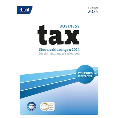 Buhl Data Service ESD tax 2025 Business - Download - Office-Software für effiziente Steuererklärung, bequem als elektronischer Lizenzschlüssel erhältlich.