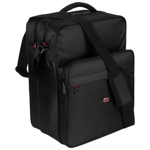 Adventure Bags Voyager Umhängetasche - Schwarz - Umhängetasche mit A4-Größe, wasserabweisend und ideal für Freizeit, Schule und Reisen. Aus robustem 1680D-Nylon mit verstellbarem Schultergurt für maximalen Tragekomfort.