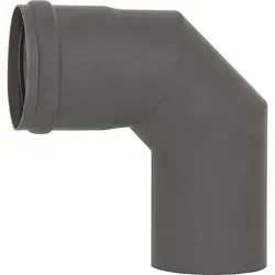 Pellet-Abgasrohr-Bogen 90° Ø 80 mm, lackiert, mit Silikondichtung