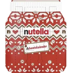 Ferrero Nutella Adventskalender 2025 - Adventskalender mit Speisen & Getränken, 24 Türchen voller Nutella-Überraschungen und exklusive Geschenke wie Nutella-Socken und ein Kartenspiel für extra Freude.