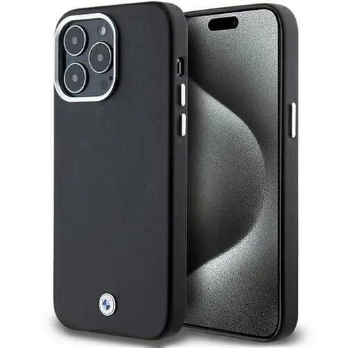 BMW iPhone 15 Pro Max Signature Wrapped Metal MagSafe - Taschen & Schutzhüllen: Robuste Schutzhülle mit MagSafe für kabelloses Laden, kratzfest und rutschfest, idealer Schutz für dein iPhone 15 Pro Max.