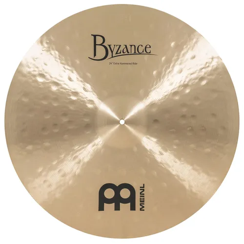 MEINL Byzance Traditional Extra Hammered Ride 24" - Hochwertiges Ride-Becken mit außergewöhnlichem Klang und handgehämmertem Finish für professionelle Musiker. Ideal für vielseitige Musikstile.