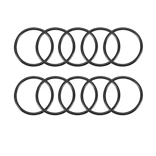 sourcing map 10 Stück O Ringe 46mm x 40mm x 3mm Dichtungsringe Rund Gummi Dichtung O Ring Seals NBR Unterlegscheibe für Wasserhahn Spülventile Waschbecken Duschablauf Hydraulik Rohrschlauch