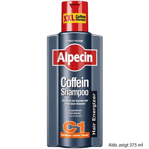 Alpecin Coffein Shampoo C1 1250 ml - Jumbo-Größe 1250 ml für normales Haar, speziell für Herren, mit volumengebendem Effekt für kräftigeres Haar.
