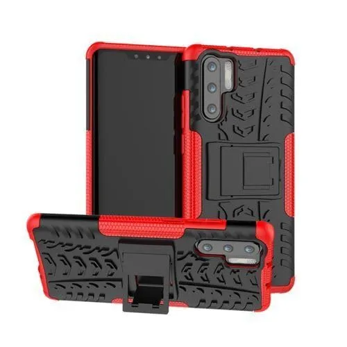 Oudoor Hülle Kompatibel mit Huawei P30 Pro | Case Panzer Hülle Cover Schutzhülle Etui Bumper | Rot