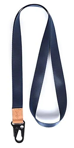 HEZEN Coole Lanyard für Schlüssel, Halsriemen Schlüsselbund für Frauen, Lanyard Logo für Männer, ID Lanyard (Navy blau)