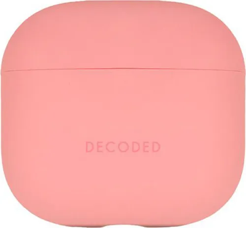 Decoded, Stoßfeste Silikonhülle für AirPods 4 mit LED-Anzeige, Rosa