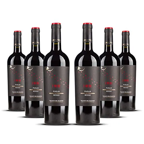Vigneti del Salento I Muri Rosso Puglia IGP – 6 x 0,75 l - Entdecken Sie den Vigneti del Salento I Muri Rosso Puglia IGP im praktischen 6er-Pack. Vollmundiger Rotwein mit ausgewogenen Aromen, ideal für gesellige Abende.